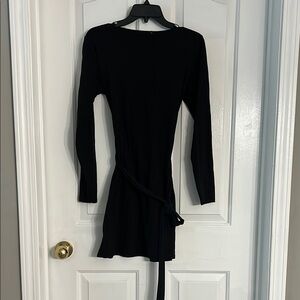 Elegant Black Long Sleeve Dress